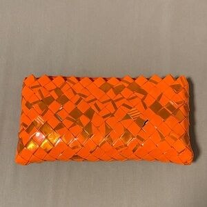 ecoist by marisa rey Orange Woven Clutch
